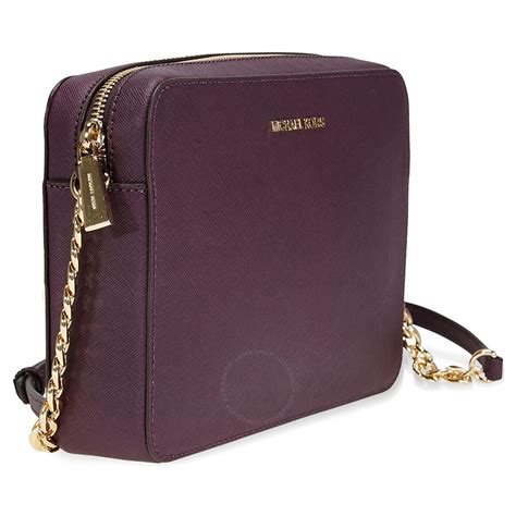 cuir saffiano michael kors damson|Michael Kors Jet Set Large Saffiano Leather Crossbody .